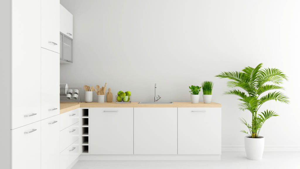 white kitchen cabinet