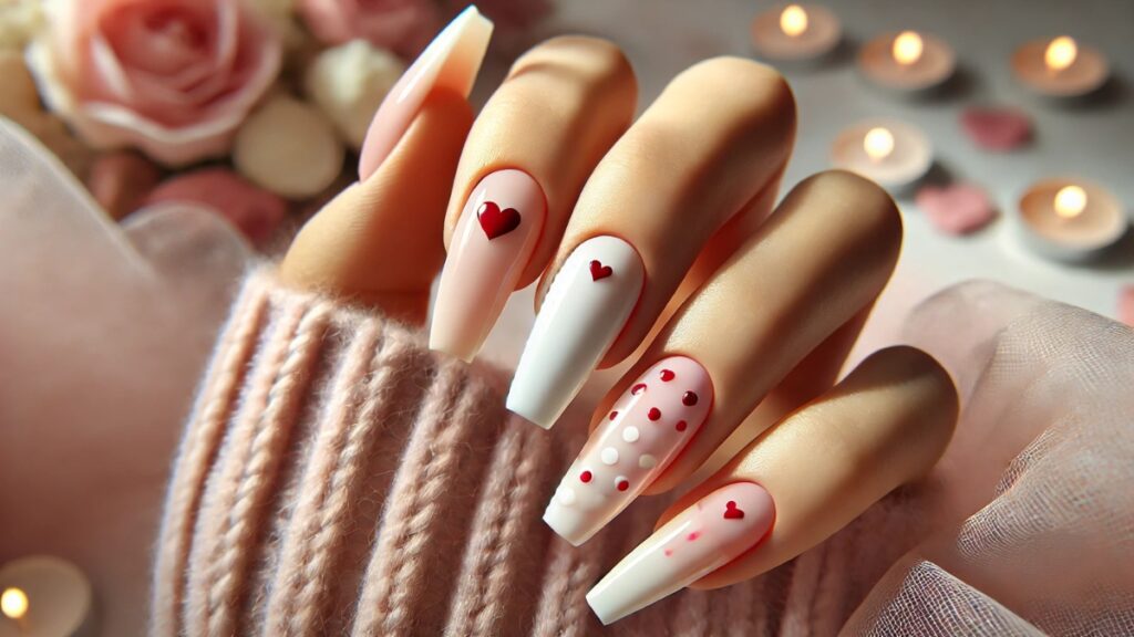 valentines day nails